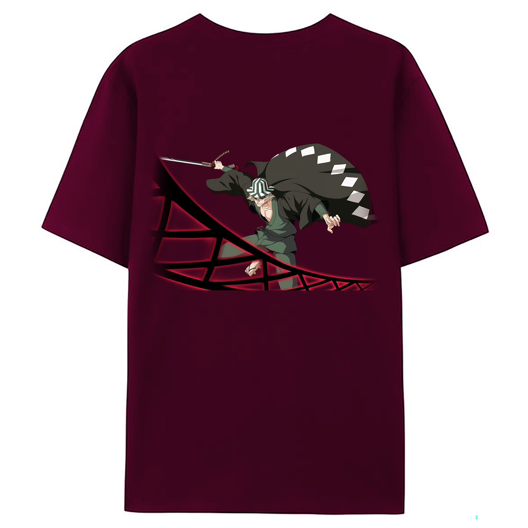 （画像用） "ブリーチ 浦原 喜助（うらはら きすけ） BLEACH Urahara Kisuke " レディース半袖Tシャツ(バックプリント)